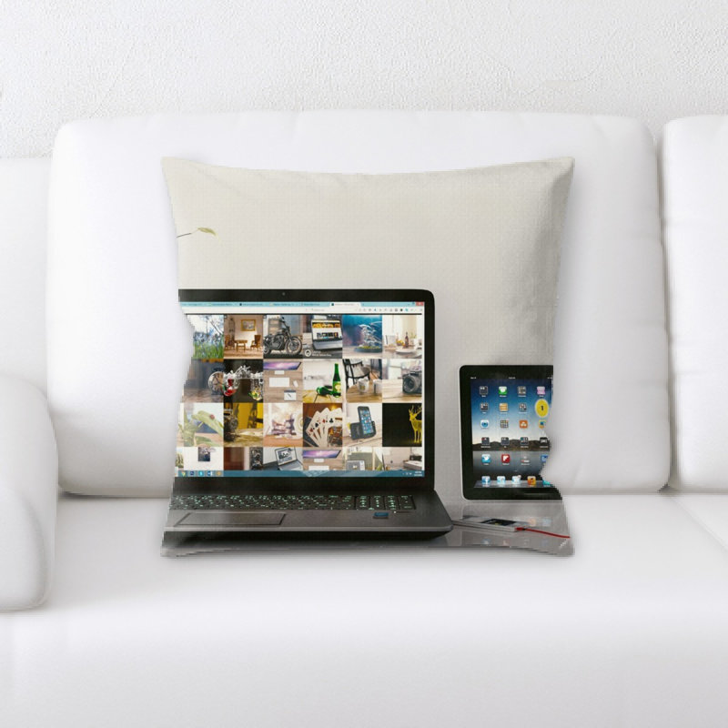 Microsuede Throw Pillow