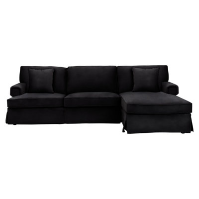 4 Seater Velvet Sofa & Chaise