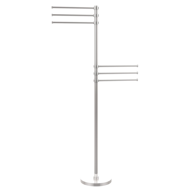 Porte-serviettes sur pied, Chrome poli