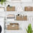 Seagrass Wicker Storage Baskets with Built-in Handles for Organizing, Decorative, Large and Small