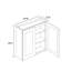 Armoire murale grise grise - prête à assembler, pour le rangement de la cuisine, de la buanderie et de la salle de bain-112673527-112673521