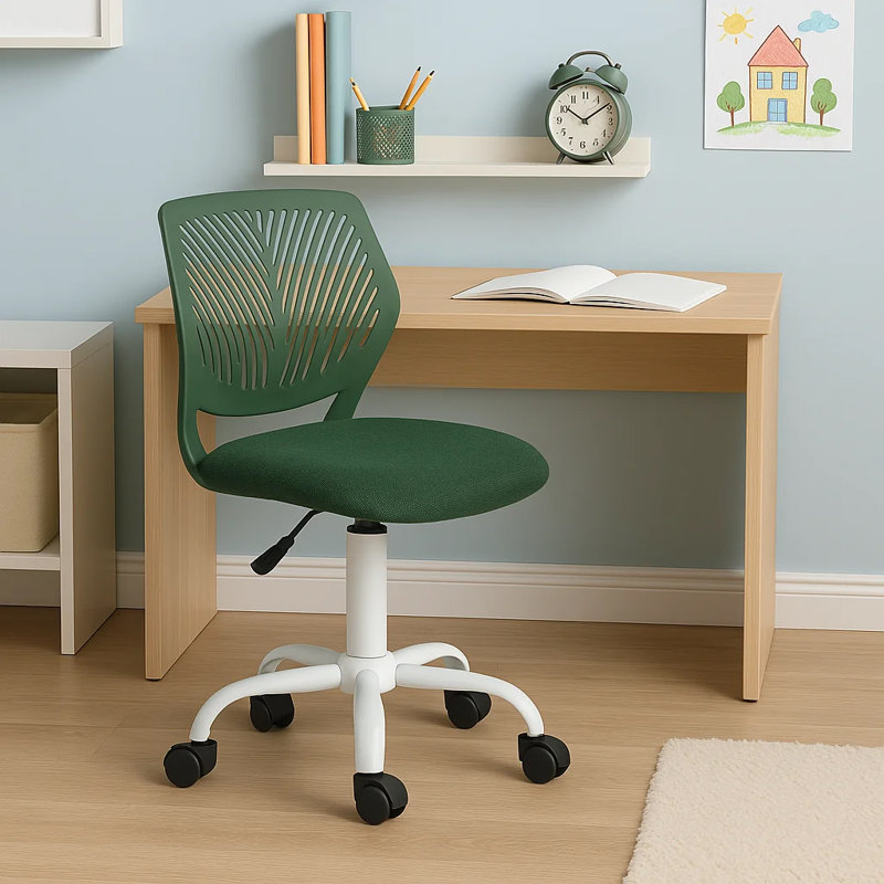 Modern Ergonomic Reception Chair , Green