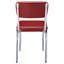 2 pièces de chaises de salle à manger rembourrées rouges - structure de chaise d'appoint accentuée, rembourrage en mousse, siège moderne (paire), pièce