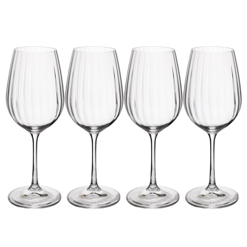 Mikasa Treviso Crystal White Wine Glasses, 350ml