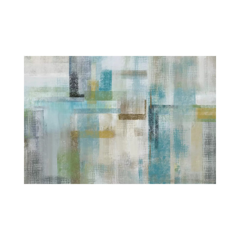 Bits and P pièces par Nan - reproduction sur toile tendue, H 26 po x l 40 po x 1,5 po