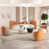 Orange / blanc cassé sélectionné