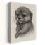 Thoughtful Baby Otter Contemporary Wall Art Print-258604475