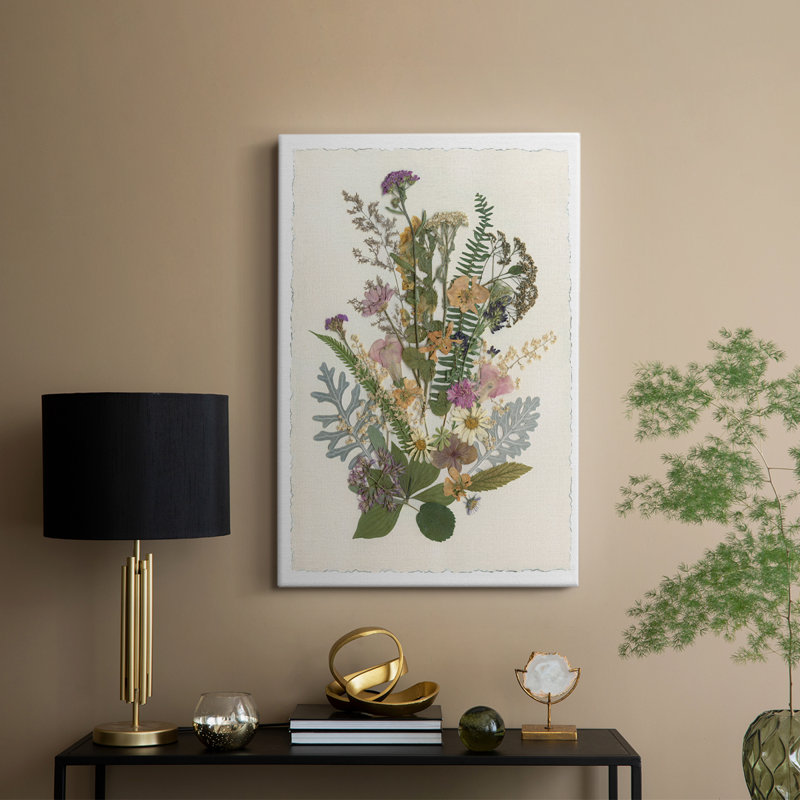 Bouquet biologique I - Cavas enveloppés de galerie, H 60 po x l 40 po