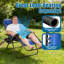Très grand fauteuil de jardin inclinable zéro gravité avec porte-gobelet (peut supporter jusqu'à 400 lb)-1701396427