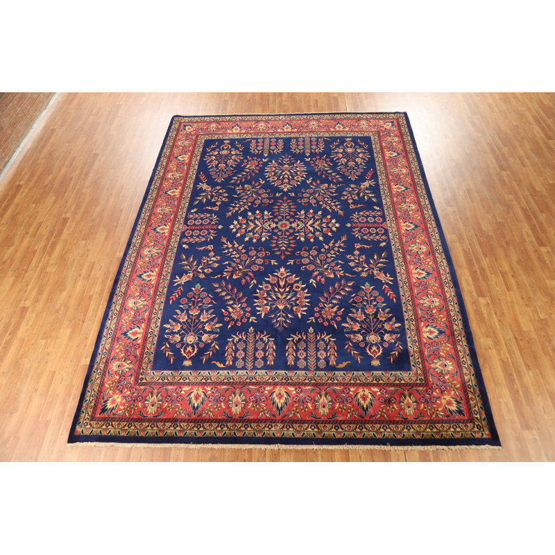 Tapis oriental bleu 9x12