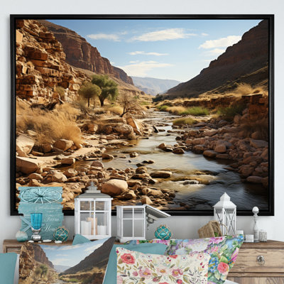 Désert oasis I sur toile