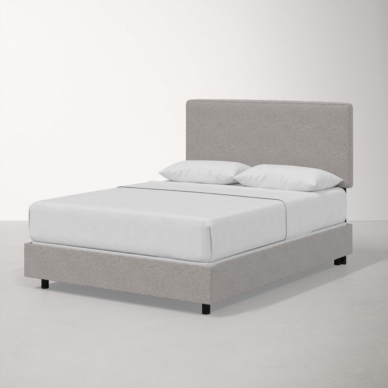 Marquise Upholstered Standard Bed, Queen, Classic Elephant Boucle