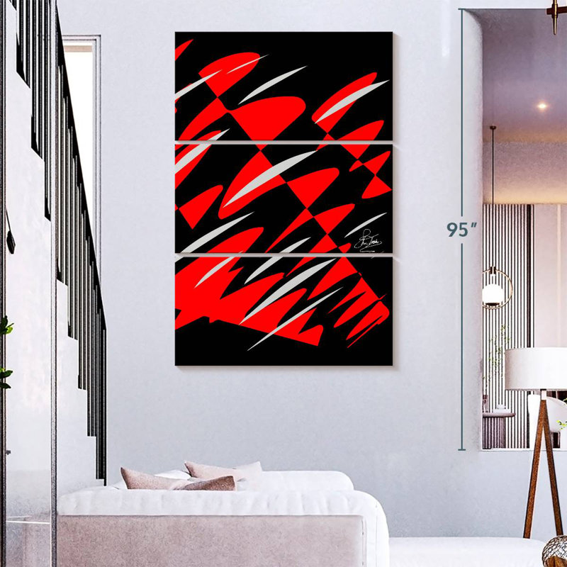 Avery Reflections Red, 74" H x 48" W