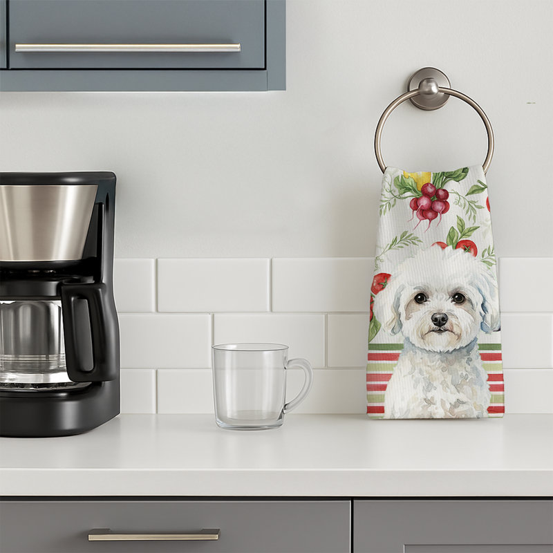 Serviette de cuisine Bichon Frise, Bichon frisé