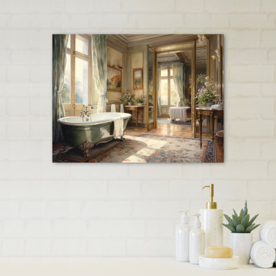 «Mekel 1900S Old Paris Bathaign Time Tales II», reproduction sur toile