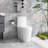 Kiddie Furniture 1.1/1.6 GPF Dual-Flush Water-Saving Elongated Comfort Height One-Piece Toilet (Seat Included)-98538222