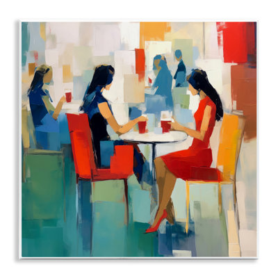 Art mural sur plaque, "View restaurant" par Irena Orlov