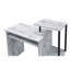 Bureau d'ordinateur antique blanc et noir