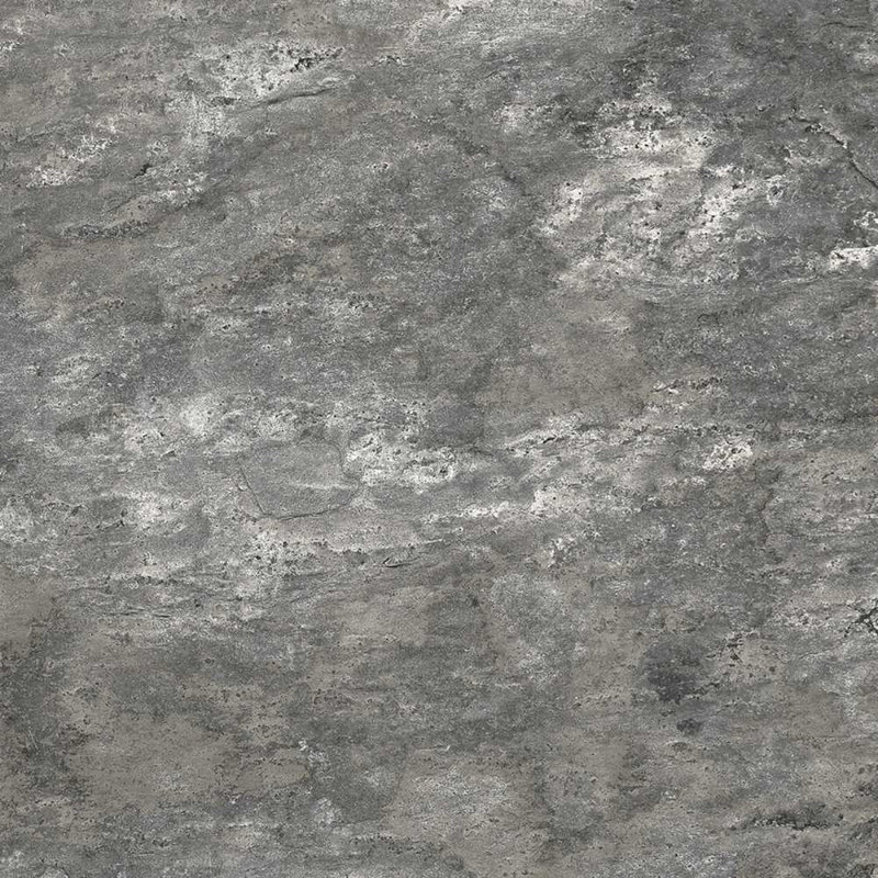 Carreau de porcelaine mat pour mur et plancher en ardoise 6 po x 6 po Wells, Gris