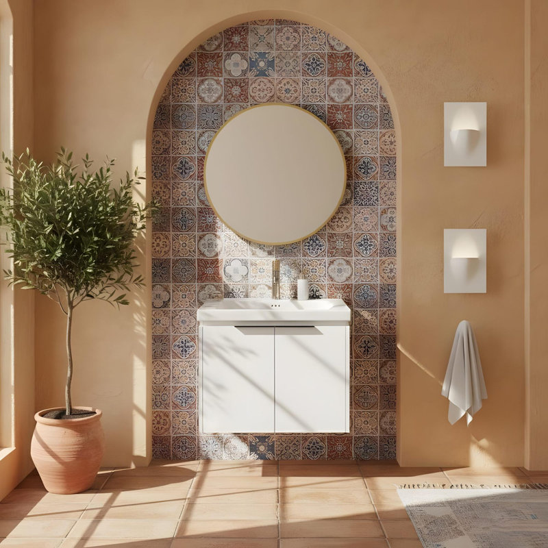 24-inch Wall Mounted Bathroom Vanity