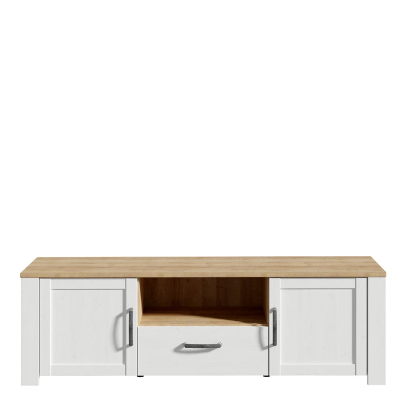 Virgouda Unfinished TV Stand for TVs up to 28", White