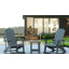 Set of 2 Poly Resin Adirondack Rocking Chairs with 1 Side Table-1090529005