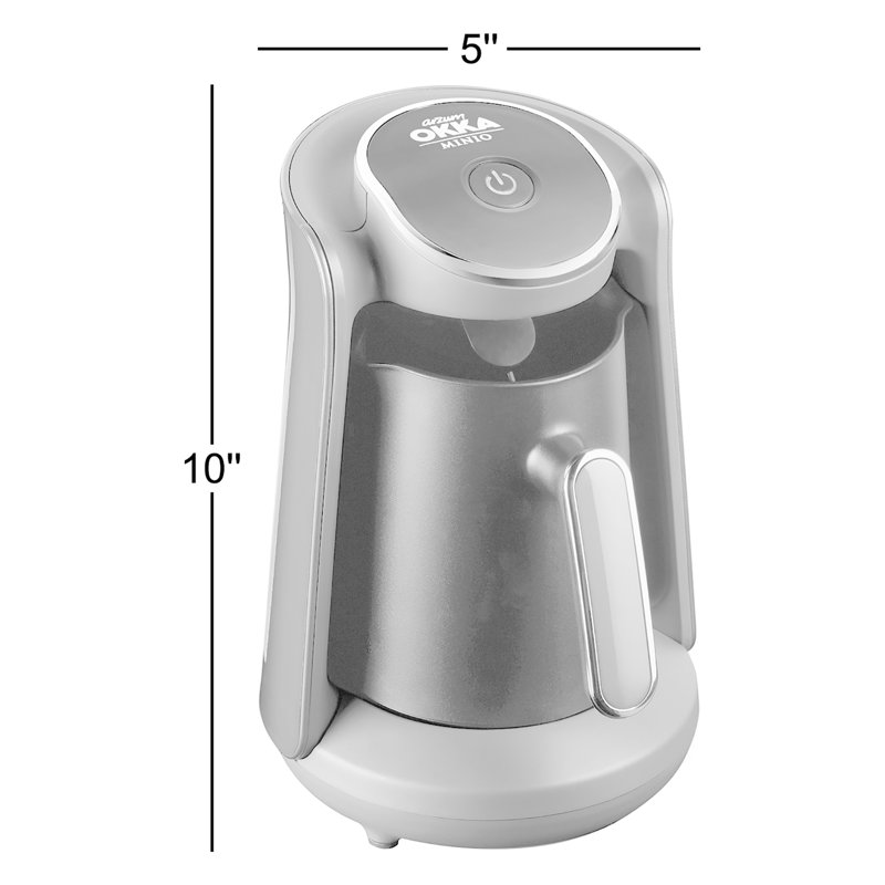 Cafetière turque Arzum Okka Minio, 4 tasses, 120 V, Rouge / chrome