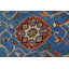Tapis oriental rectangulaire en laine bleu clair / orange 9 pi 2 po x 11 pi 10 po Silke