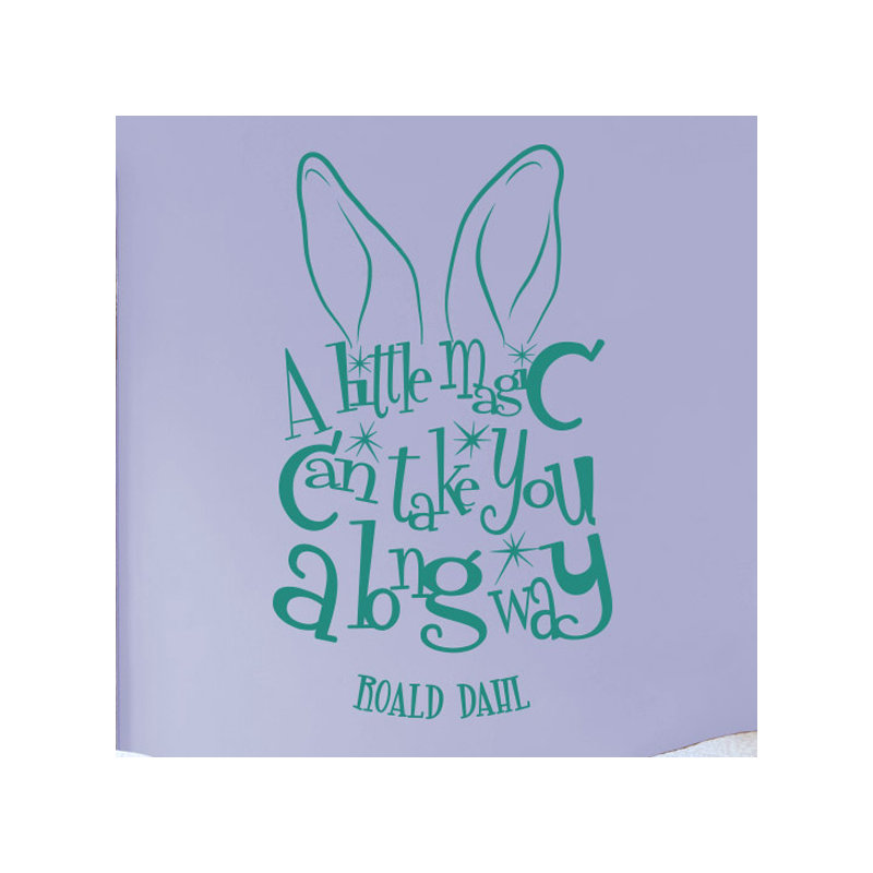 Roald Dahl Wall Sticker, Aqua Green
