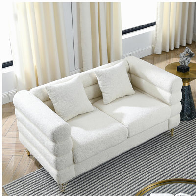 Canapé modulaire surdimensionné de 60 pouces à 2 places, canapé modulaire en tissu Comfort