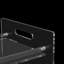 Support pour platine vinyle, tablette de rangement à 3 niveaux en acrylique transparent avec roulettes