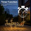2D Led Deer and Sledge Outdoor set