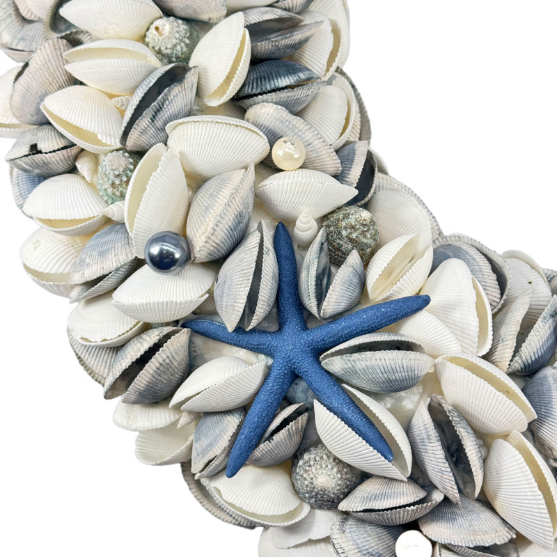 Coastal Seashell Wreath - 23"