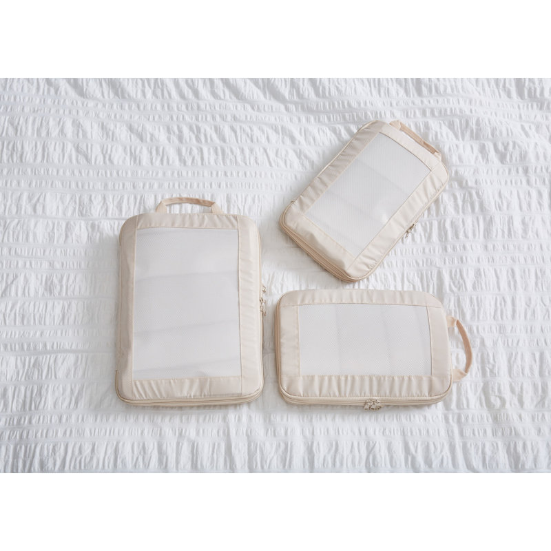 Cubes de compression 3 pièces Gorce Deluxe, Beige