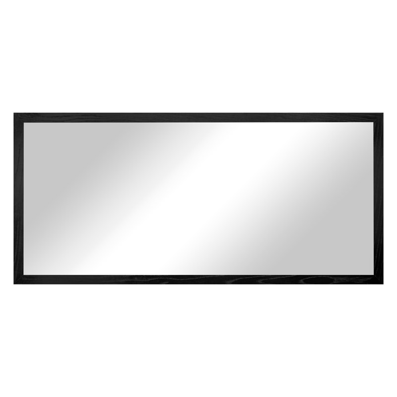Miroir en bois franc Ebark Designs Ebark - chêne rouge 2 po, 55 po x 30 po, Noir