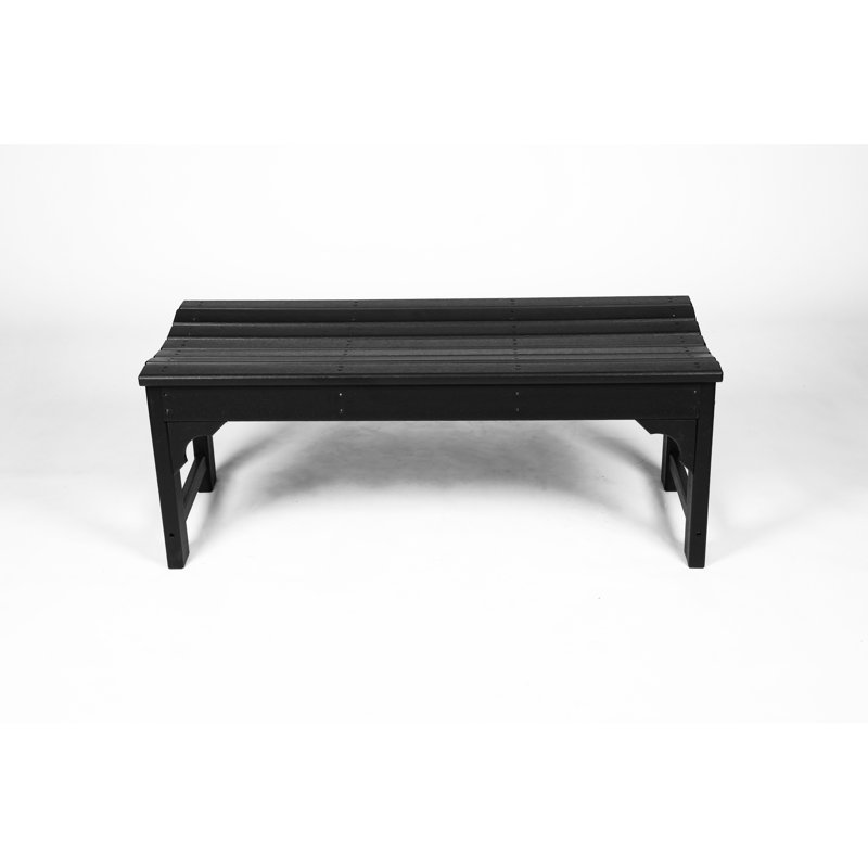 Backyard Bench - All Weather, 500Lbs Capacity, Black, Simple Installation Balcony Protected, Weather , Easy Install, Black