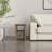 Ela 14"W Solid Wood Transitional Narrow End Table with Drawer and Open Shelf