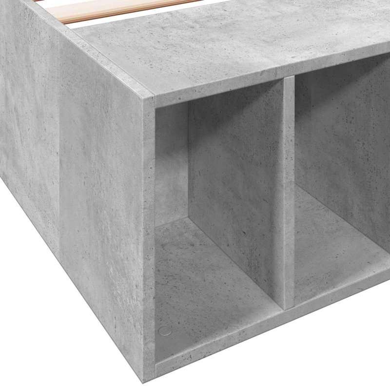 Bed, Concrete Grey