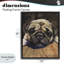 Cadre flottant Pug Soulful Portrait, conception de George Dyachenko-758347933-758347932
