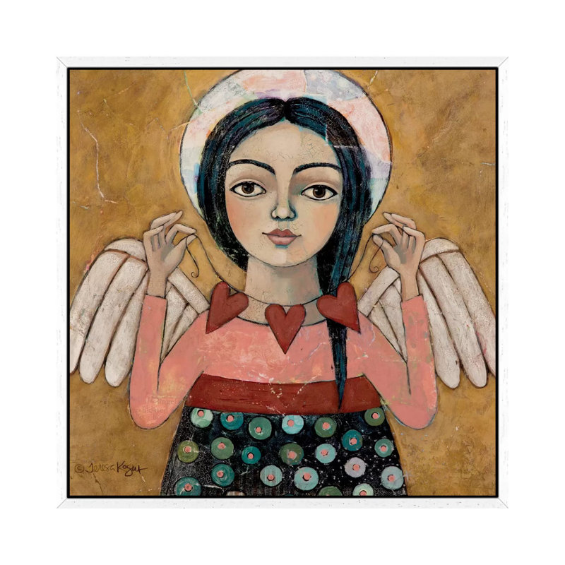 Heartstrings Divinity Calendar by Teresa Kogut - Print on Canvas, 66.04cm H x 66.04cm W x 3.81cm D, White Floater Framed