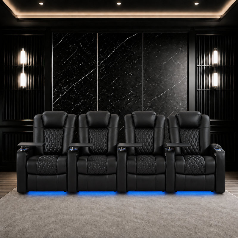 Fauteuil de cinéma inclinable Power Zero Gravity, Noir
