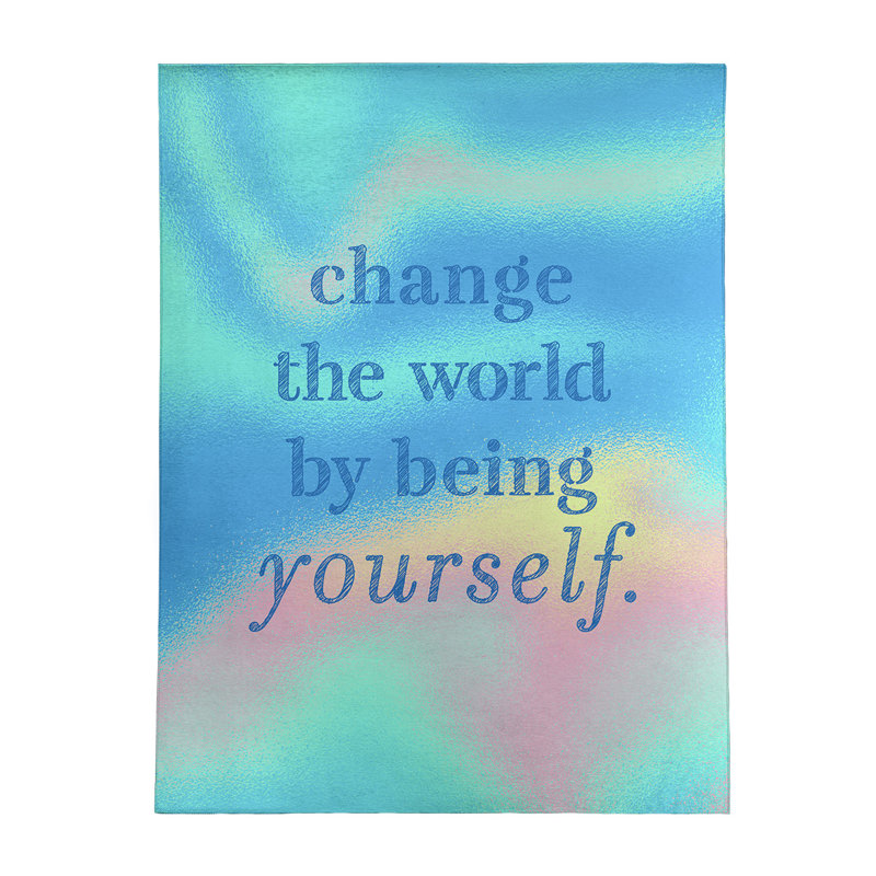 Quotes Chenille Indoor Rug, Rectangle 8' x 10'
