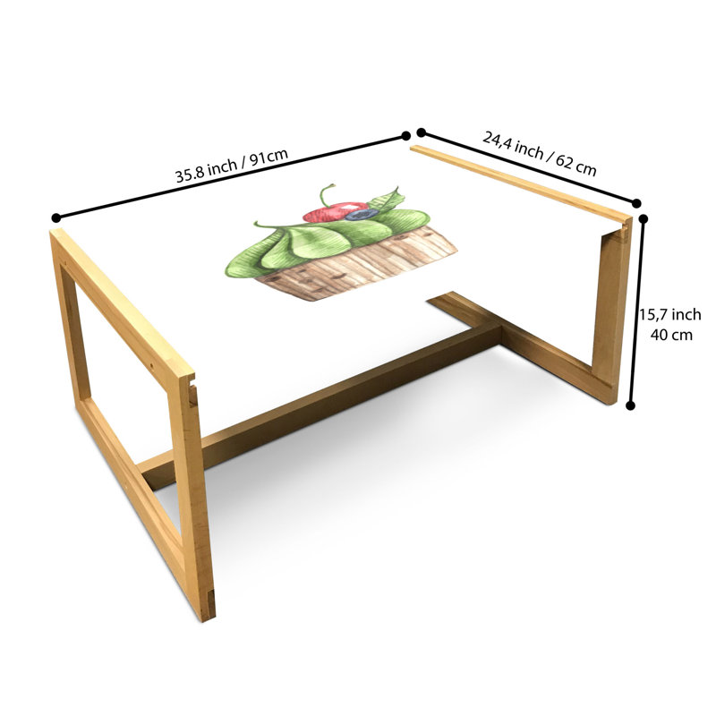 Ireneo Sled Coffee Table, 90cm H x 62cm W x 40cm D