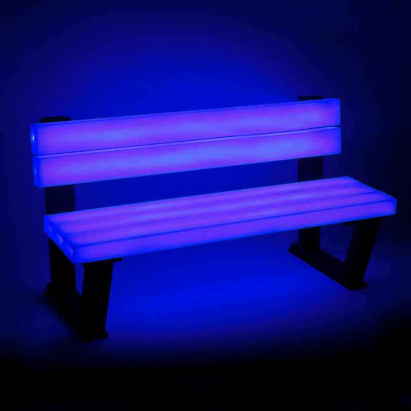 Banc de parc en plastique 