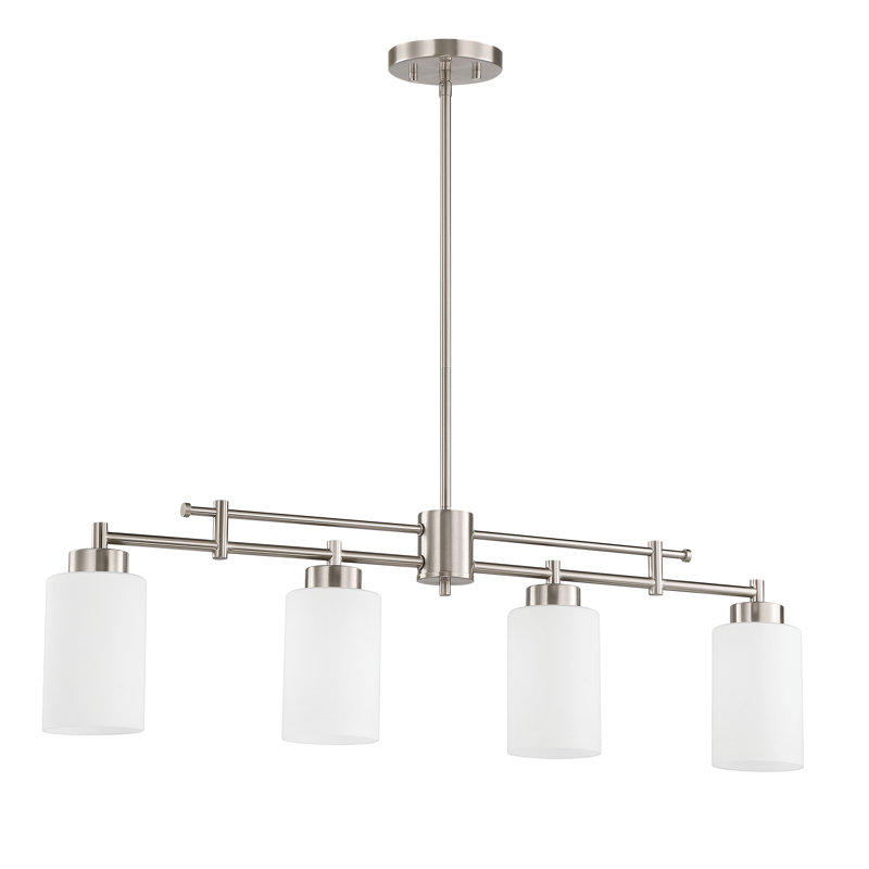 Luminaire suspendu Everlyn Island, Nickel brossé