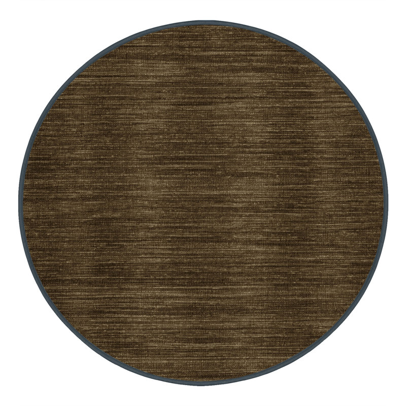 Tapis brun uni lavable à la machine