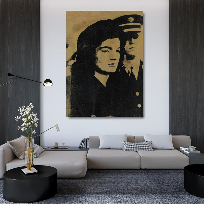 Jackie- With Guard (Facing Left), 1964, 48" H x 35" W