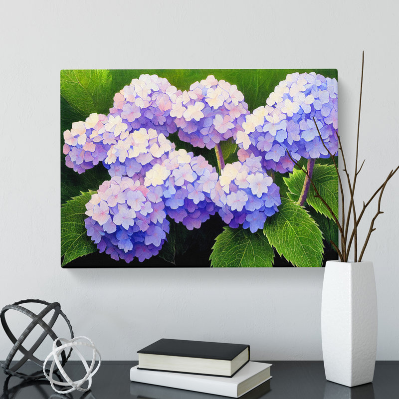 Hydrangea Flower View Vol.1 - Wrapped Canvas, 50cm H x 76cm W x 3cm D
