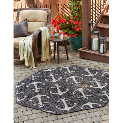 Tapis gris anthracite intérieur / extérieur Glidden