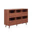Armoire de rangement multimédia avec tablettes ouvertes Harmony